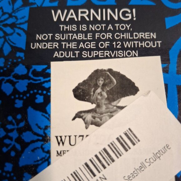 Veronese Design Mermaid Sitting In A Seashell Sculpture - Picture 4 of 6